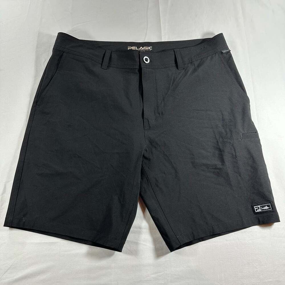 Pelagic High Performance Shorts Black Mens Fishing Outdoor Size 38
